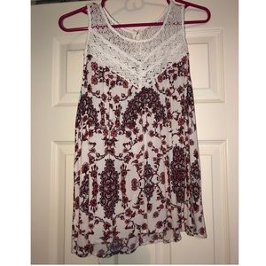 Charolette Russe patterned tank top